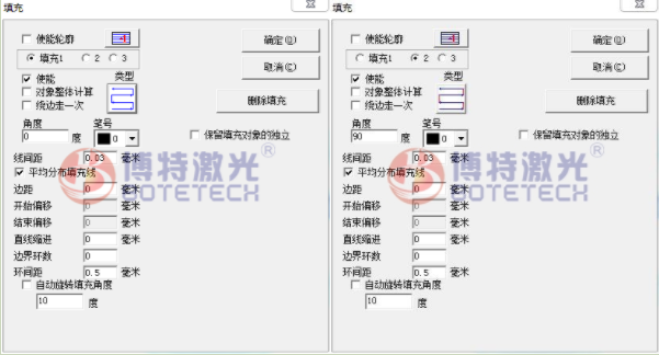 激光打標機填充方法